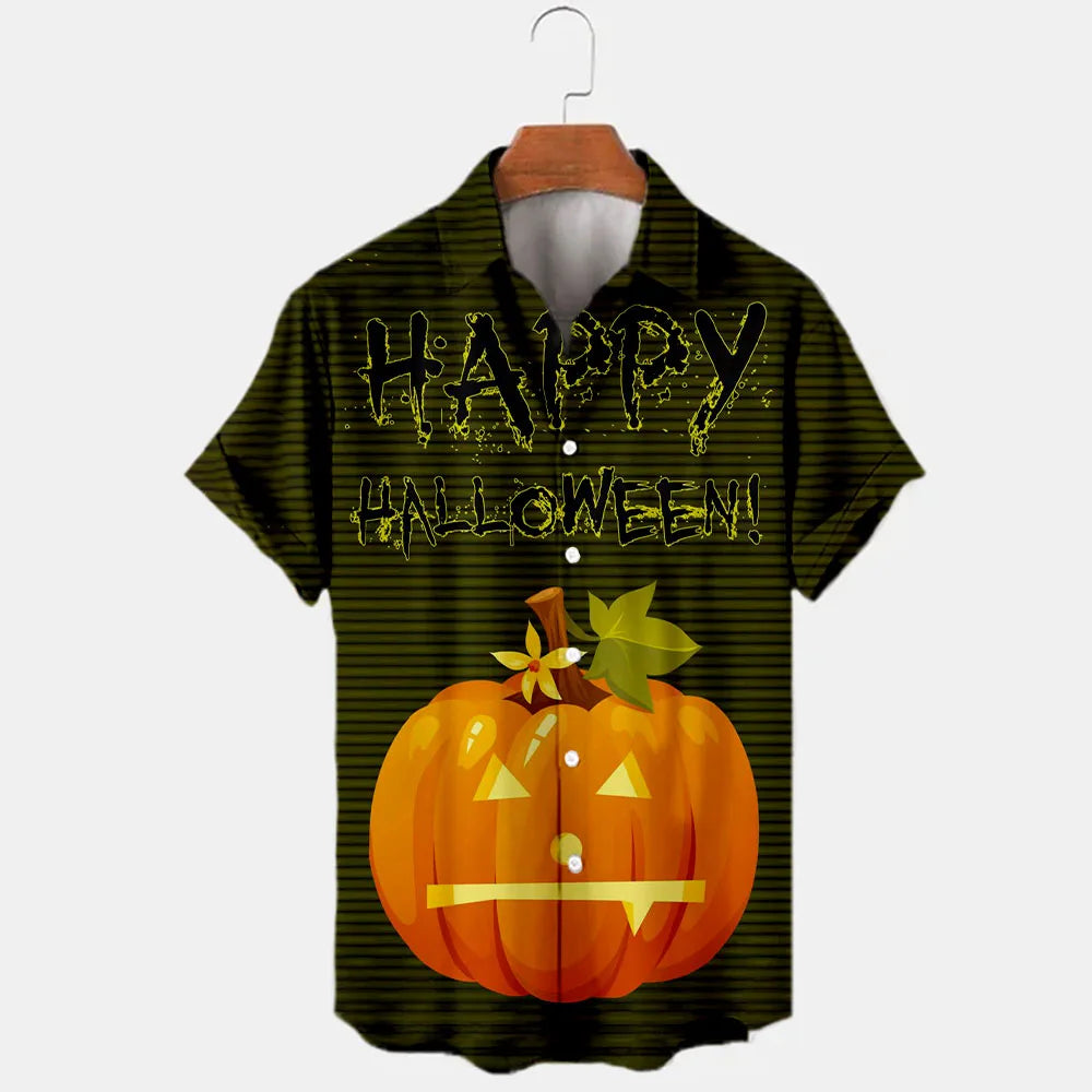 Lapel Short Sleeve Slim Fit