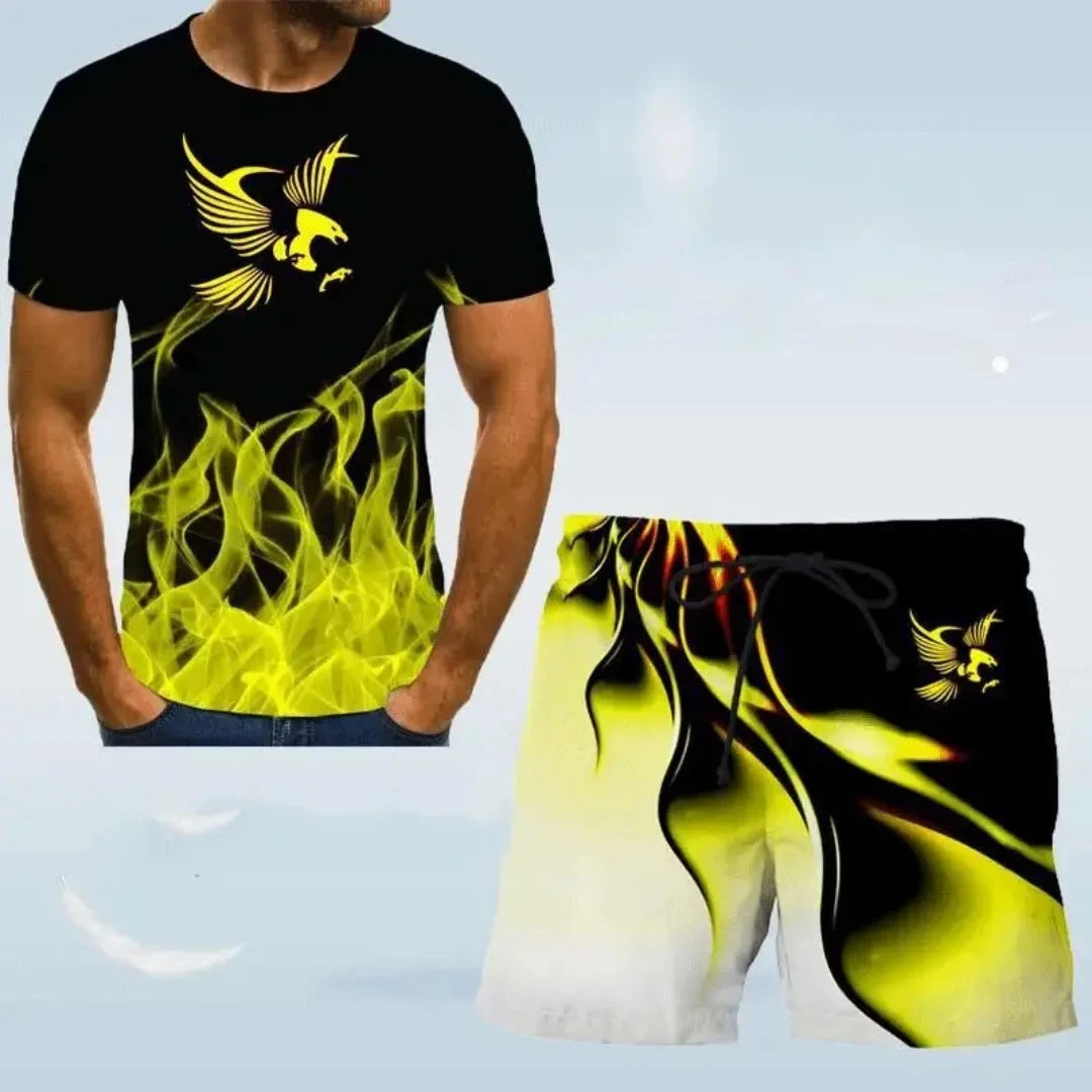 T-shirt+Short Sets Suit Fashion Outdoors