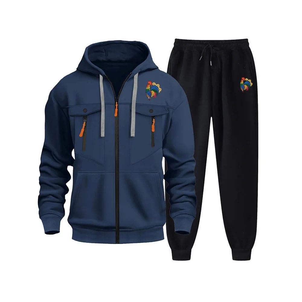 Harajuku Long Sleeve Hooded Top+Sweatpants