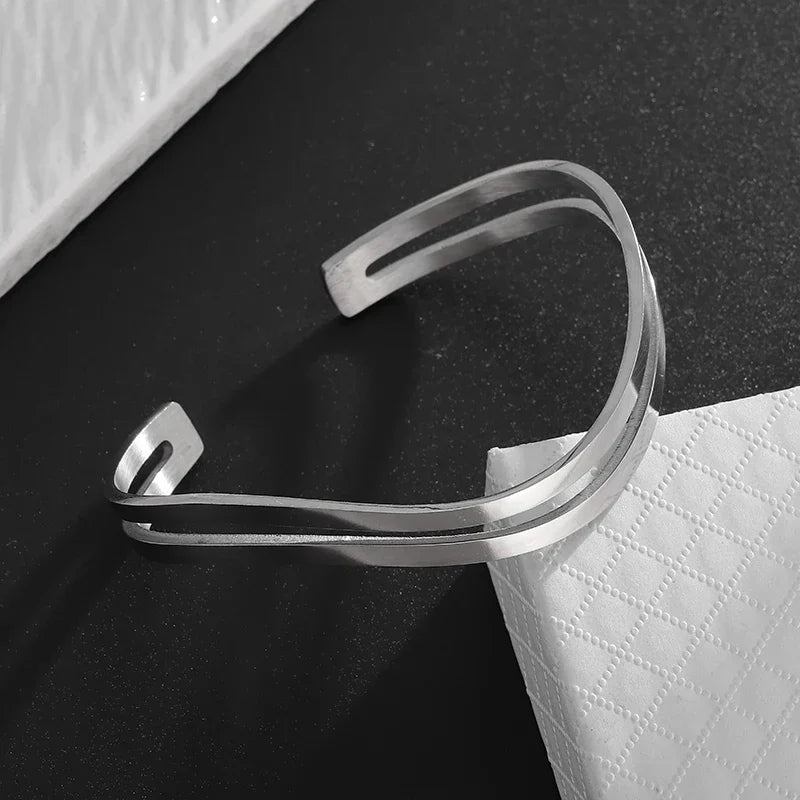 Punk Mirror Bracelet Couple Jewelry