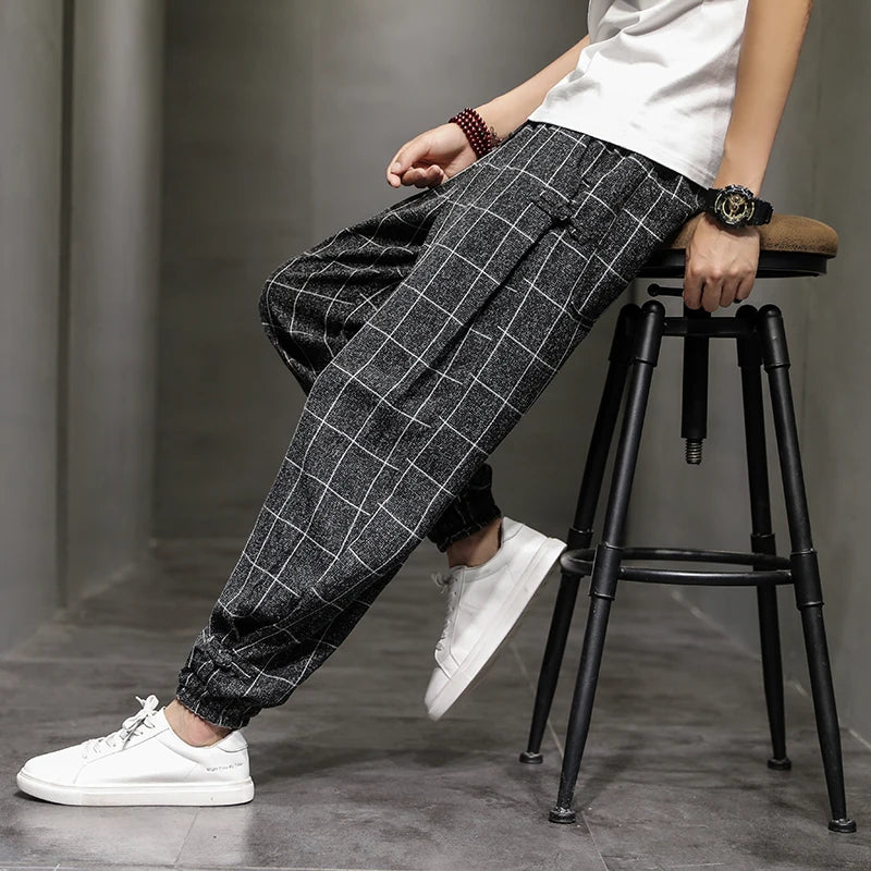Disc Buckle Hallen Pants Man