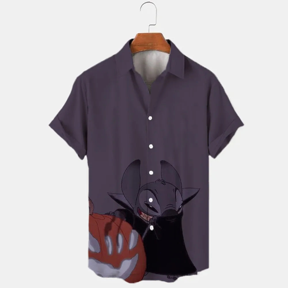 Lapel Short Sleeve Slim Fit