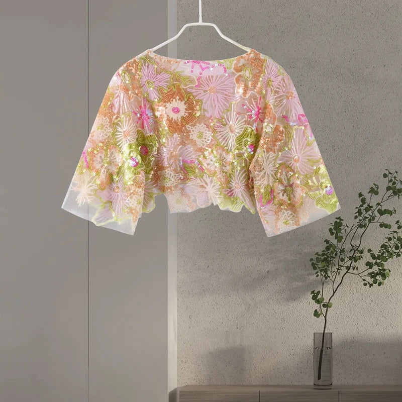 Summer Embroidery Lady Suit