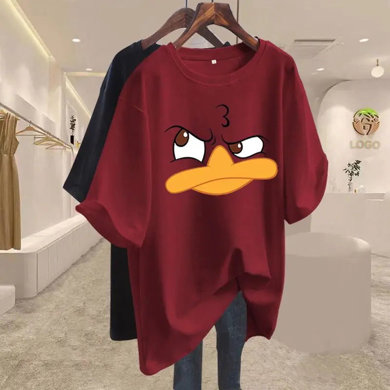Tops Chic Cartoon Printed Pullover