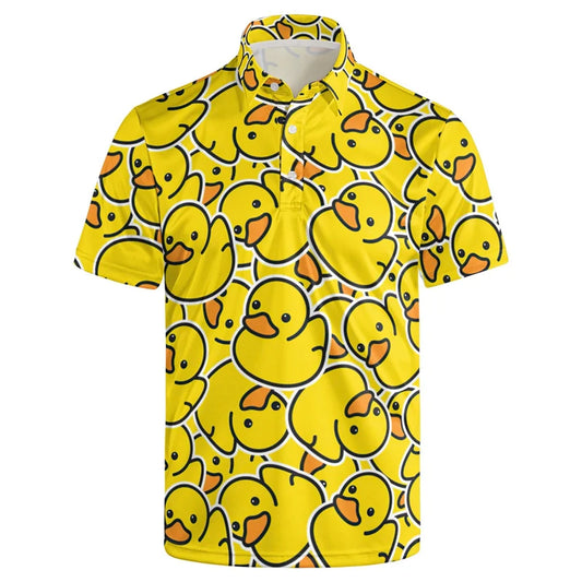 Yellow Duck Button POLO Shirt