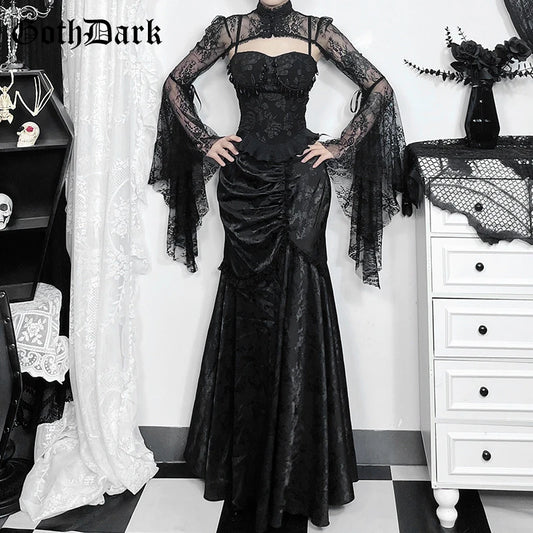 Goth Dark Elegant Fashion Party Gown