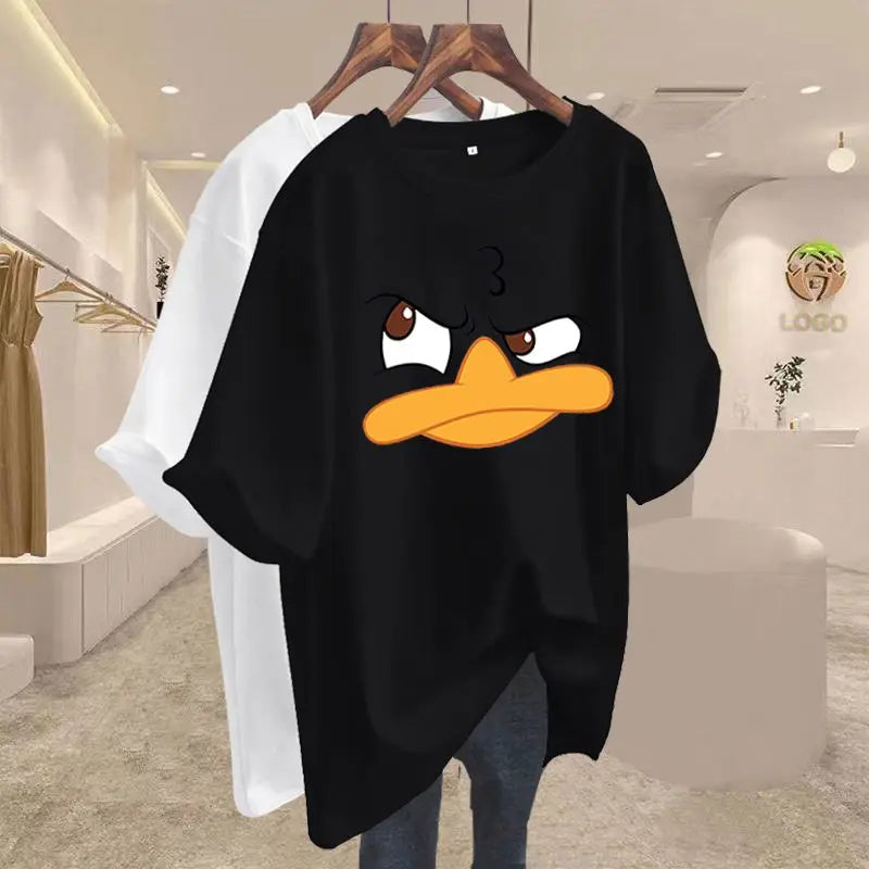Tops Chic Cartoon Printed Pullover