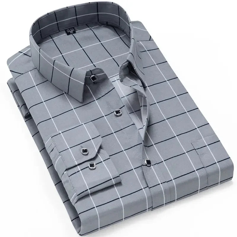 Men's Business Casual Shirt Long