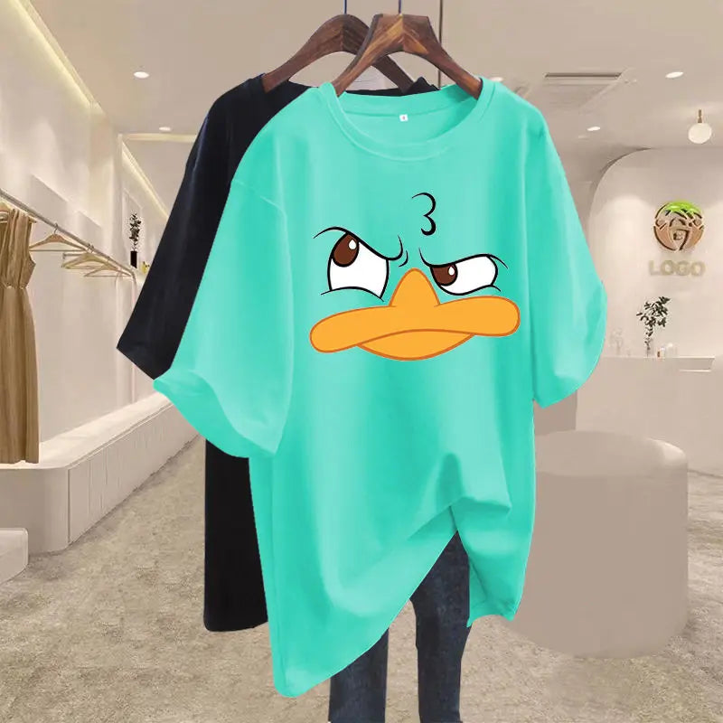 Tops Chic Cartoon Printed Pullover