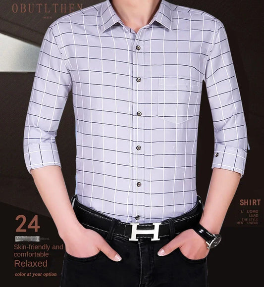 Men's Business Casual Shirt Long