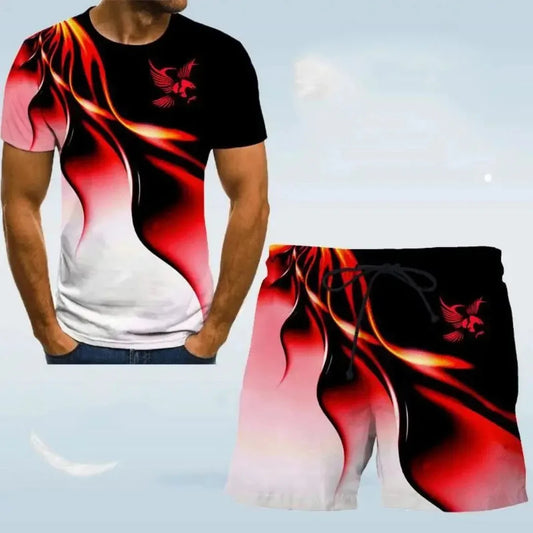 T-shirt+Short Sets Suit Fashion Outdoors