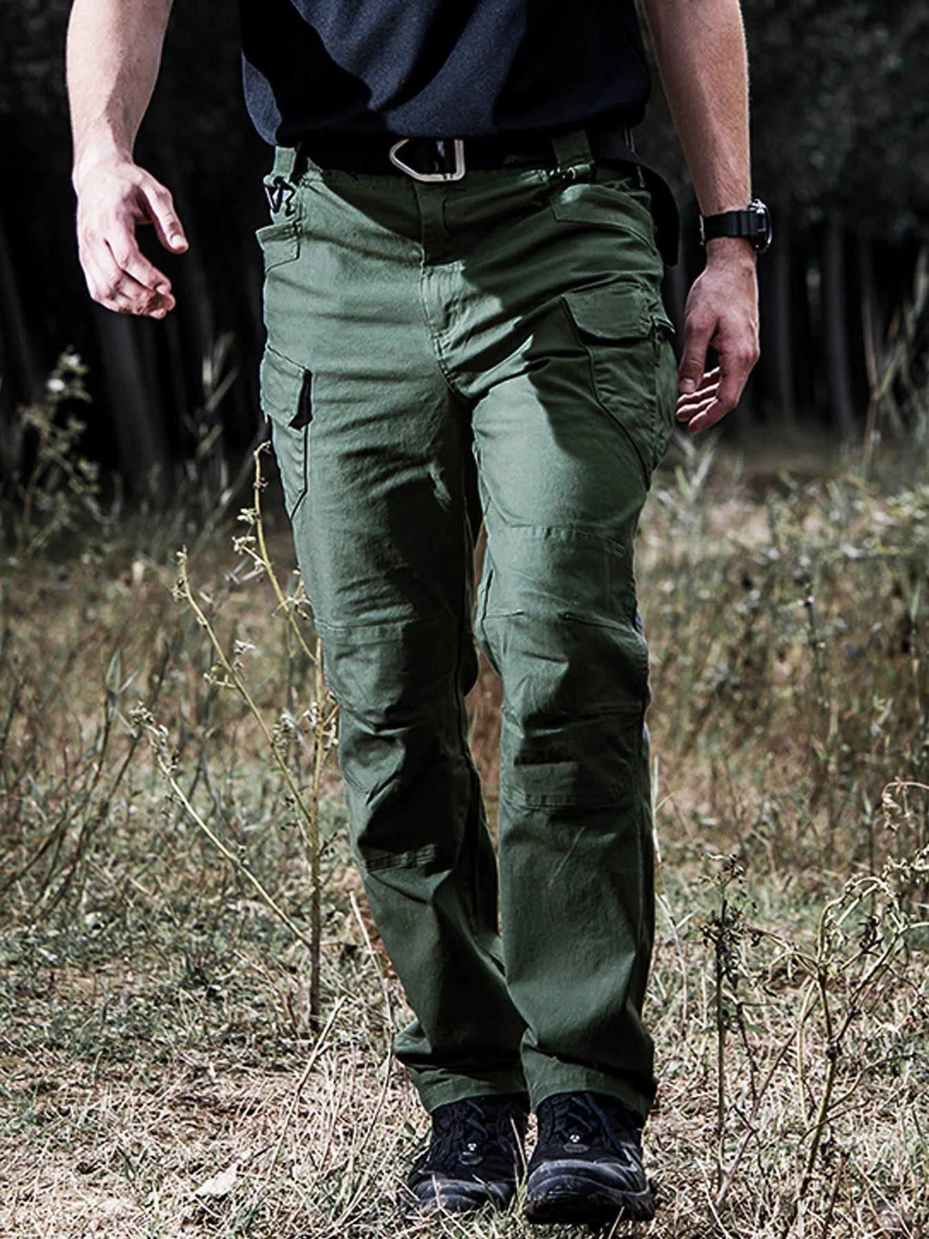 Cargo Army Military Long Trousers Male
