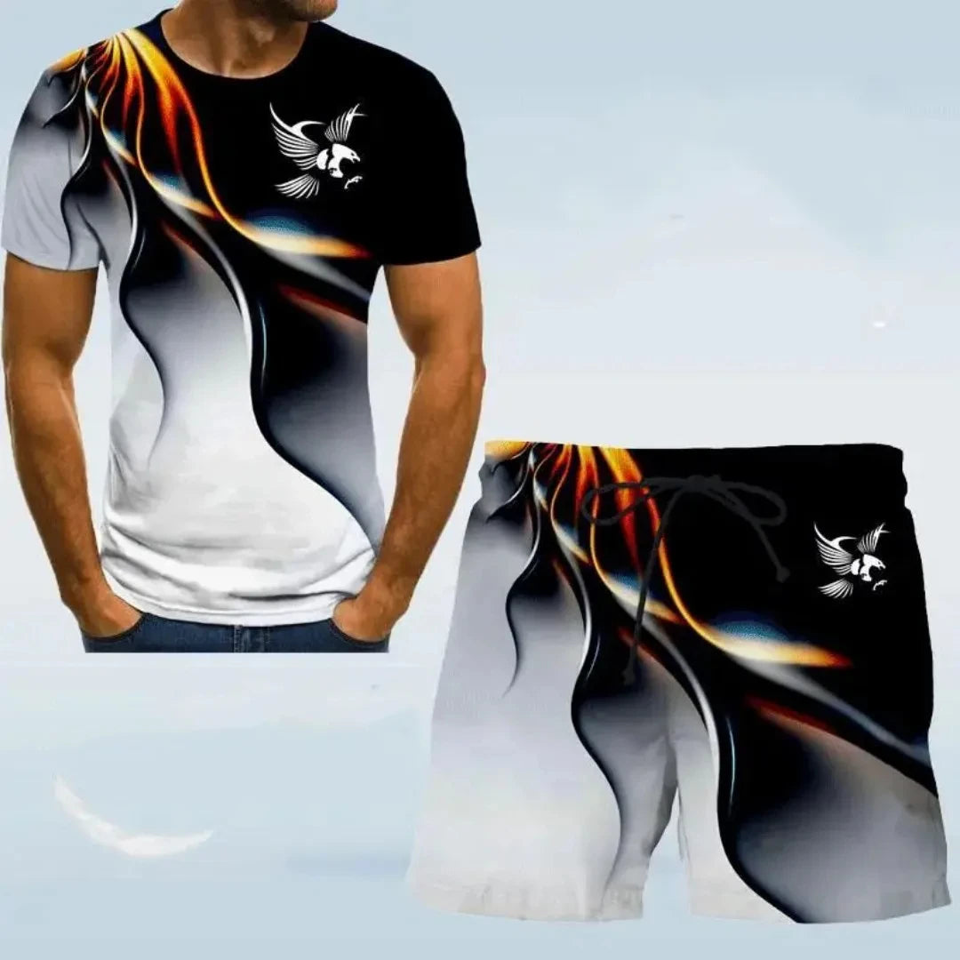 T-shirt+Short Sets Suit Fashion Outdoors