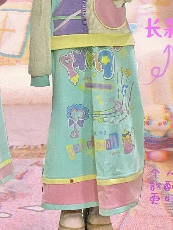 A-line Girls Chic Harajuku Skirt