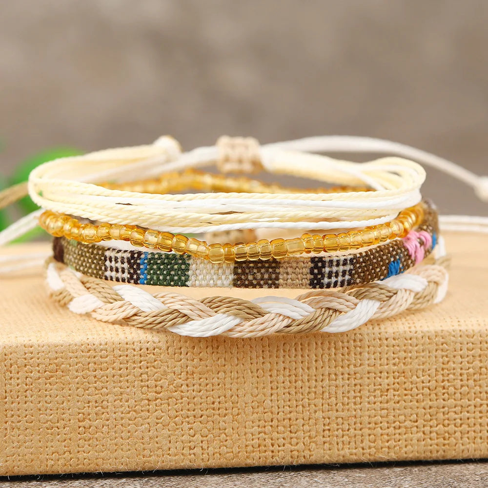 4 /24 Pcs Boho Surfer Bracelet Anklets Branded Bracelet