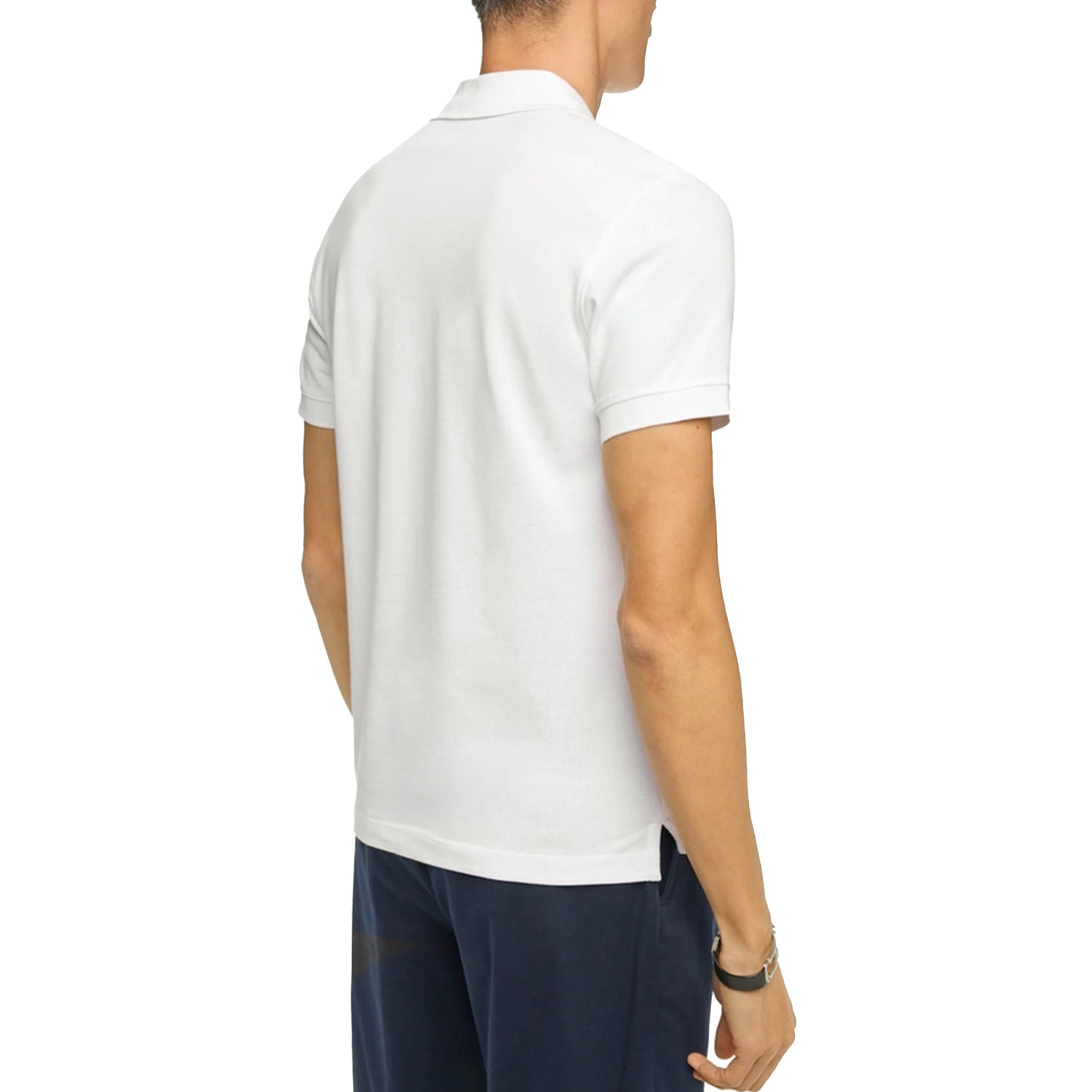 Solid Color Polo Shirt Short