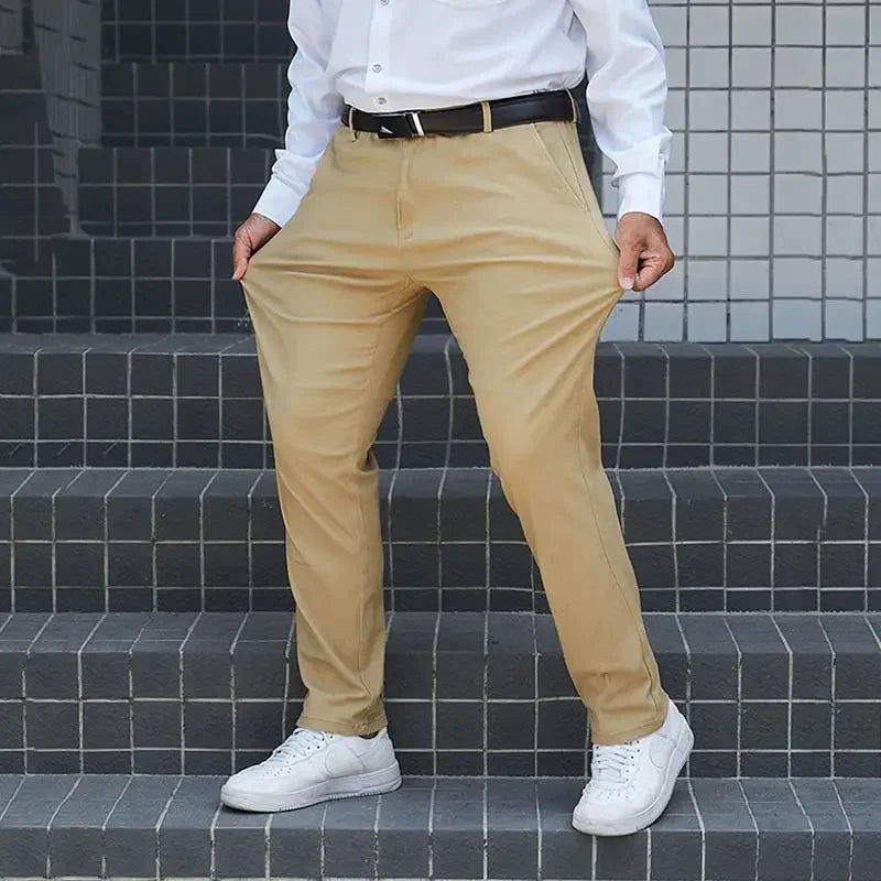 Trousers Black Long Pants Stretch