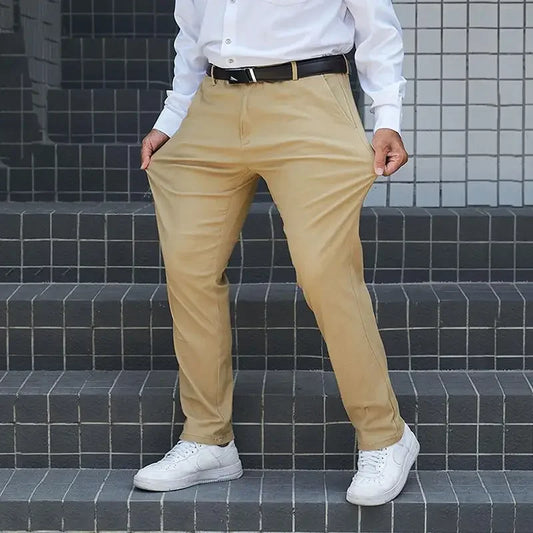 Trousers Black Long Pants Stretch