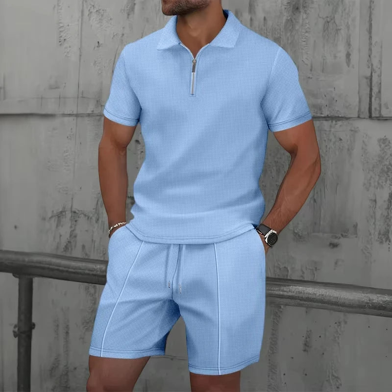 Casual Zipper Polo Shirt