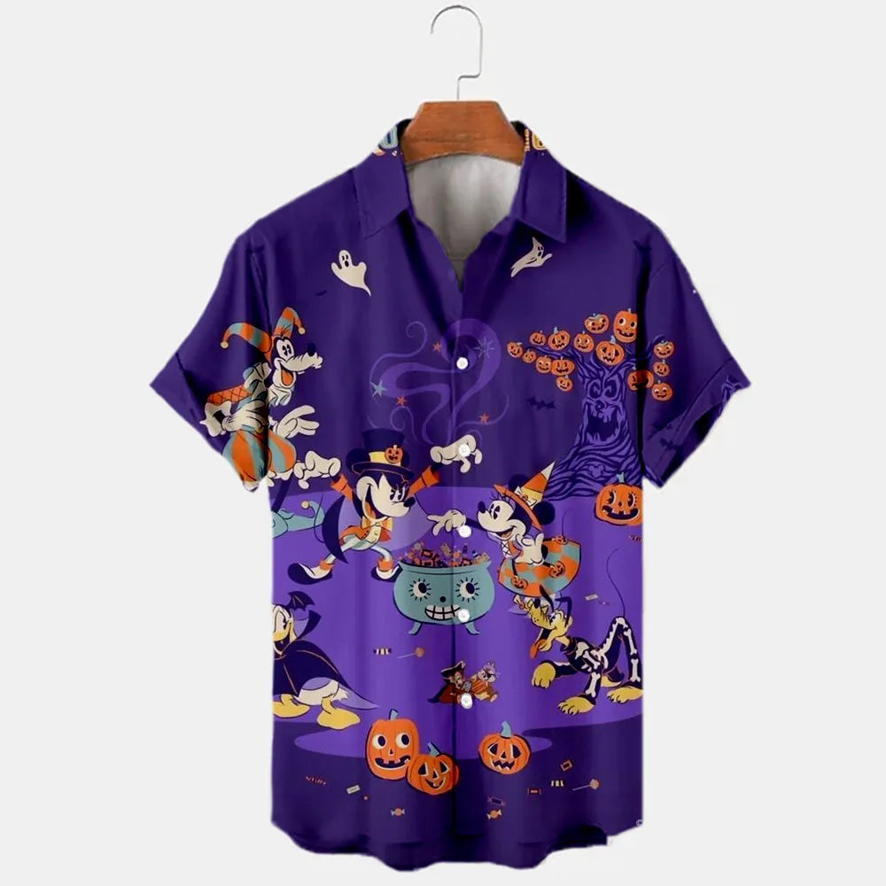 Lapel Short Sleeve Slim Fit