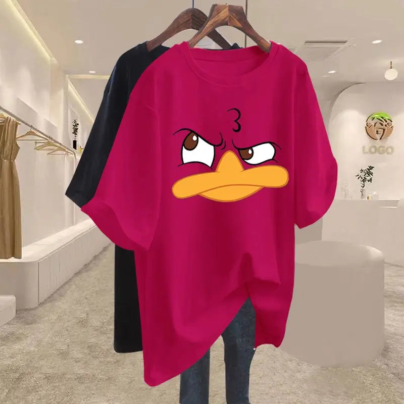 Tops Chic Cartoon Printed Pullover