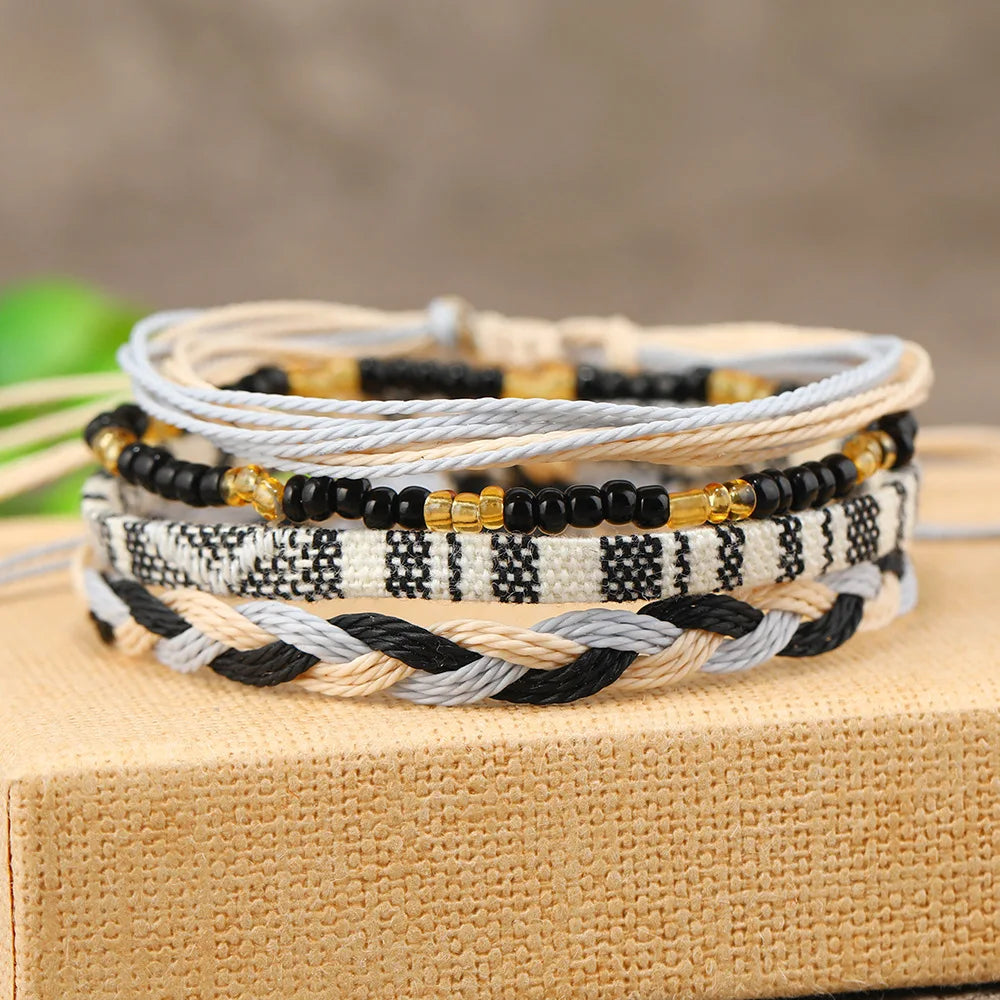 4 /24 Pcs Boho Surfer Bracelet Anklets Branded Bracelet