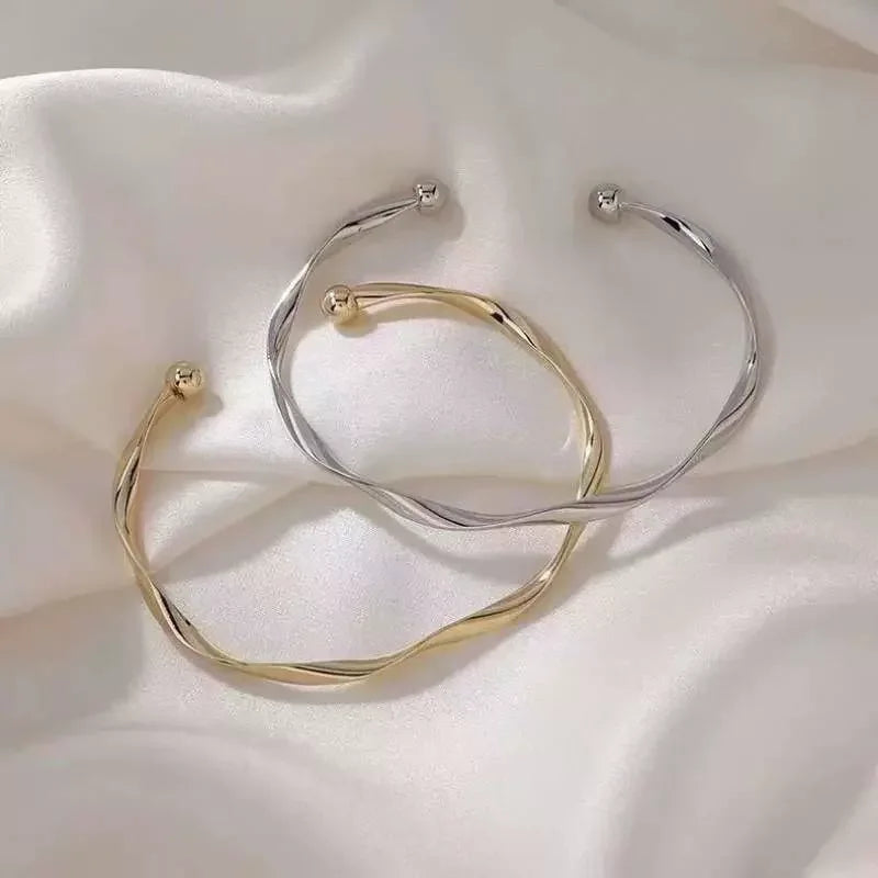 Twist Simple Bracelet Women Jewelry