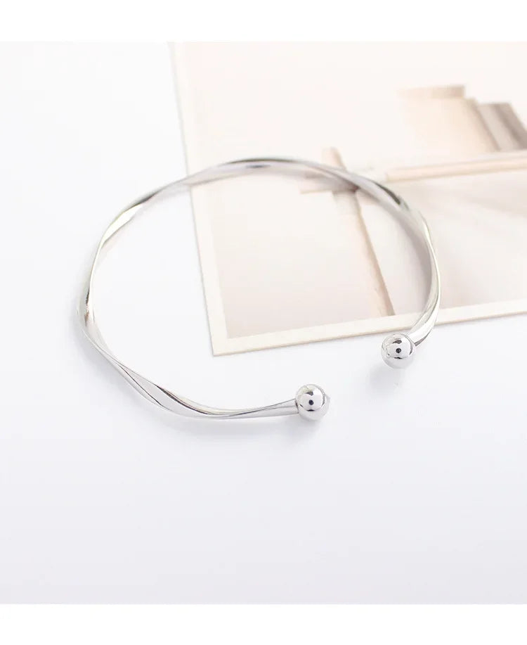 Twist Simple Bracelet Women Jewelry