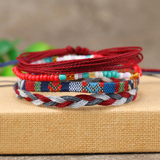 4 /24 Pcs Boho Surfer Bracelet Anklets Branded Bracelet