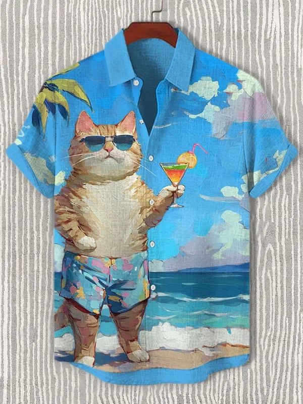 Vacation Streetwear Men's Shirts