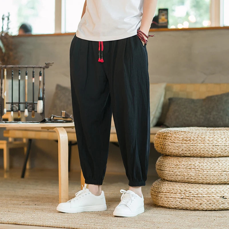 Leg Trousers Joggers Men