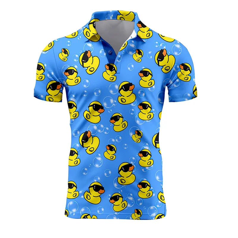 Yellow Duck Button POLO Shirt