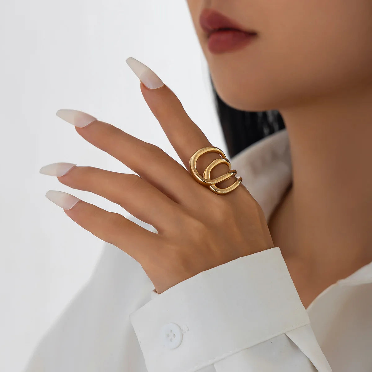 DIEZI Luxury Gold Color Metal Leaves Cuff Bangles for Women