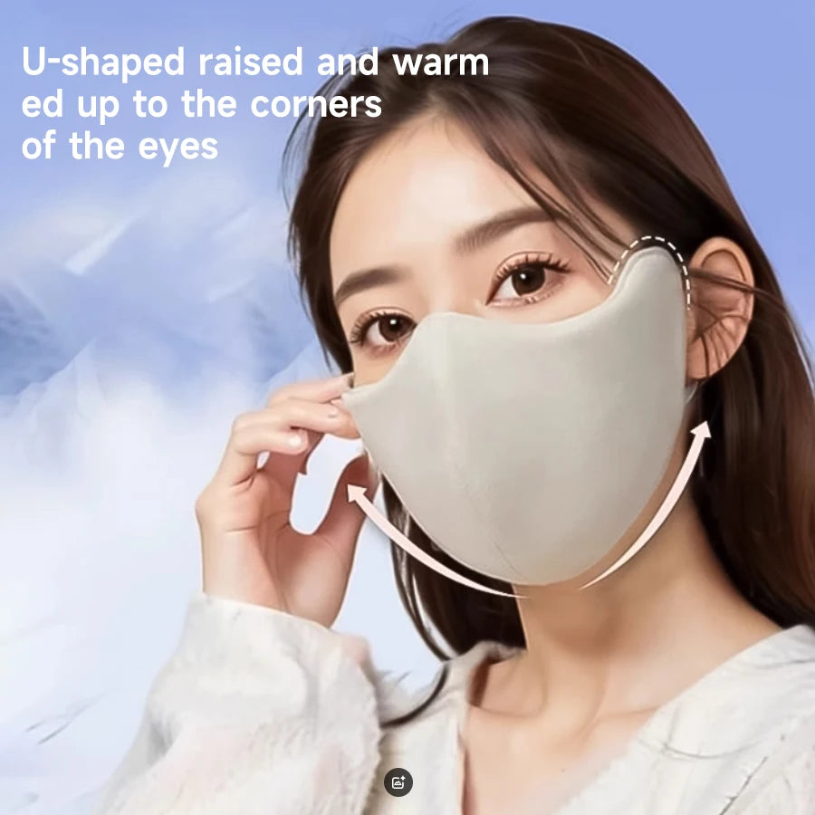 Women's Warm Winter Face Mask, Washable & Reusable