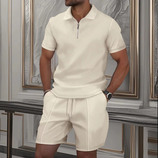 Casual Zipper Polo Shirt